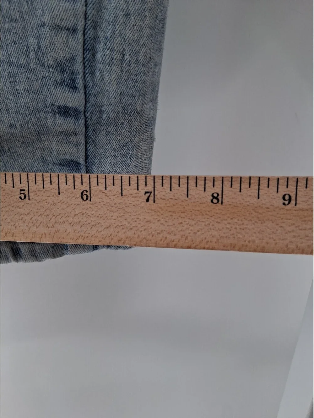 Your Cute Jeans Women 7 Light Blue Denim Acid Wash Mid Rise Stretch Cargo Casual